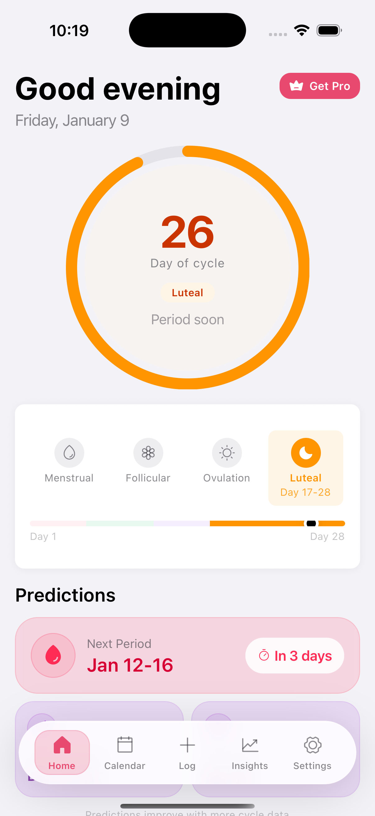 Cyclia app interface preview